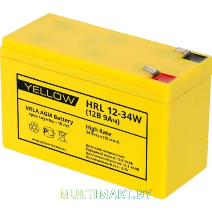 Аккумулятор для ИБП Yellow HRL 12-34W